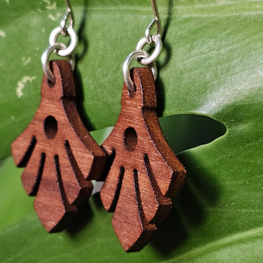 Small Simply Hardwood Laser Cut Earrings - Created by Shine Designs Customs + Bright Side Jewelry Co.
