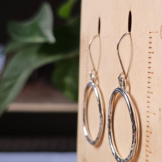 Leaf Half Stamped Everyday Hoops