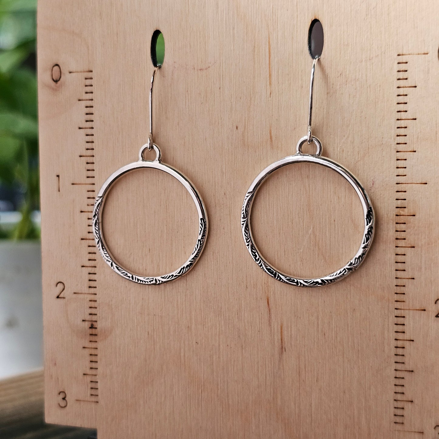 Leaf Half Stamped Everyday Hoops
