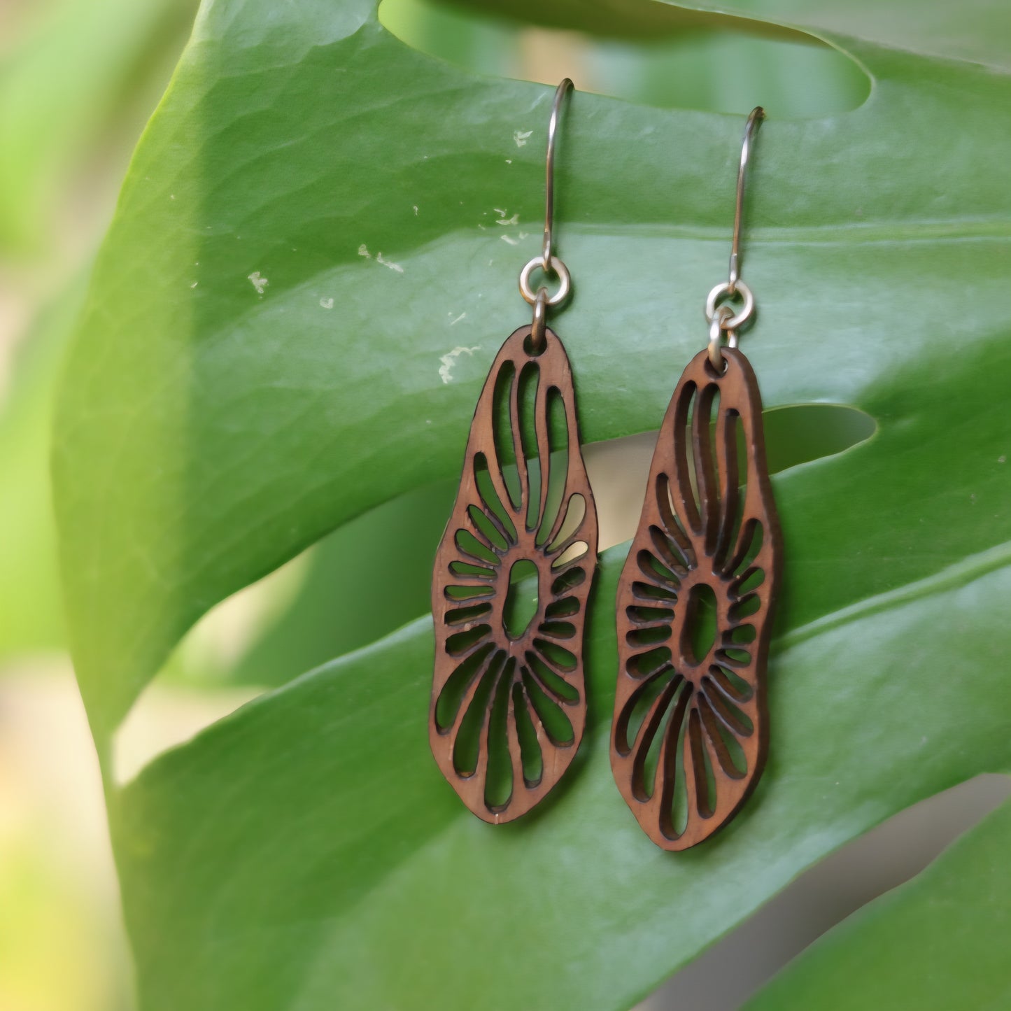 Simply Hardwood Laser Cut Earrings - Created by Shine Designs Customs + Bright Side Jewelry Co.