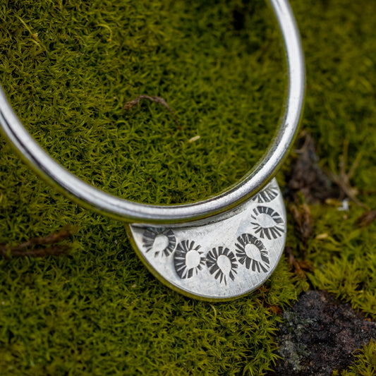 Hand Stamped Goddess Shield - Simply Sterling