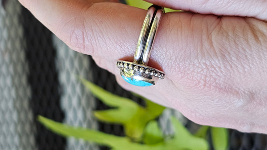 US SIZE 11 // Sterling Silver and Turquoise