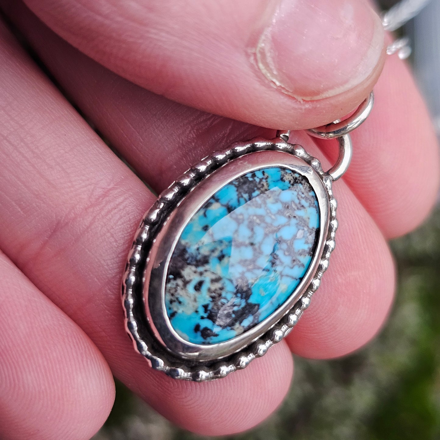 Sterling Silver Beaded Pendant