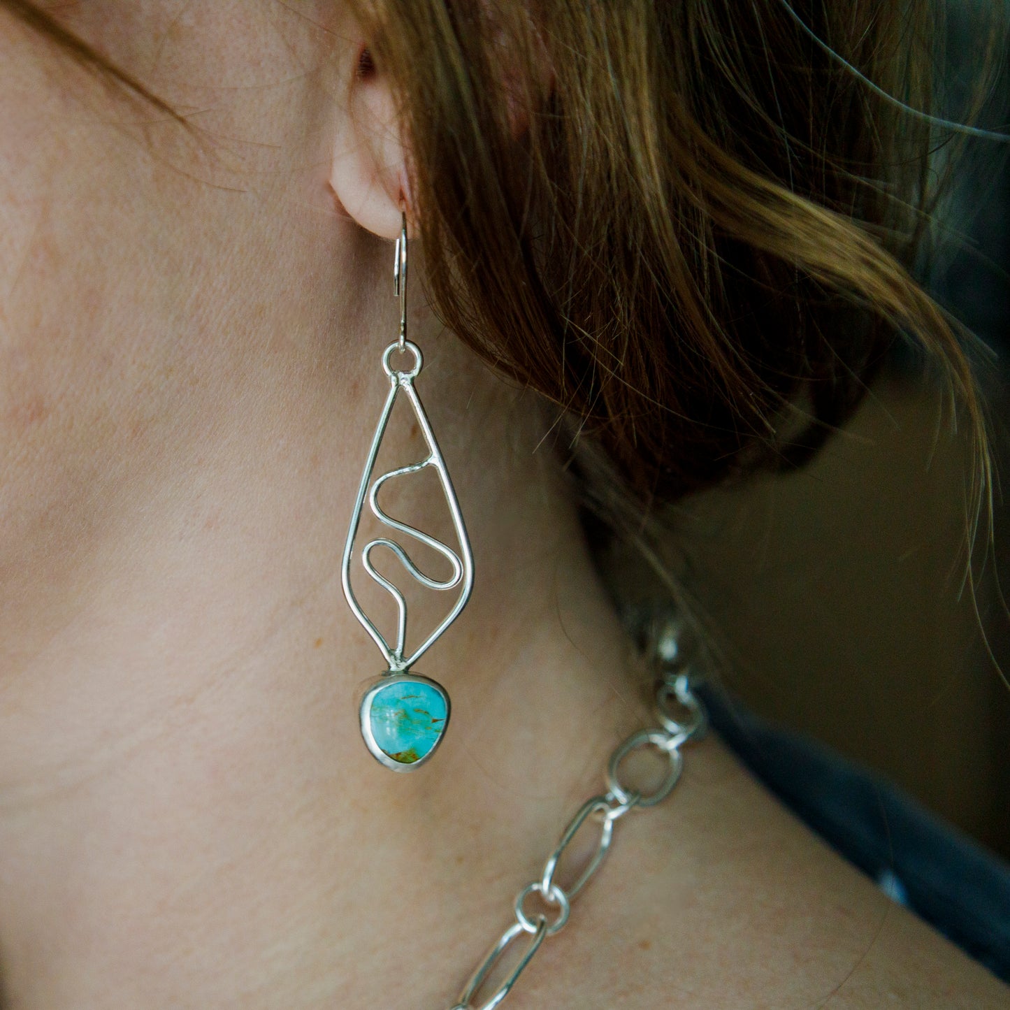 Journey Kingman Turquoise Earrings