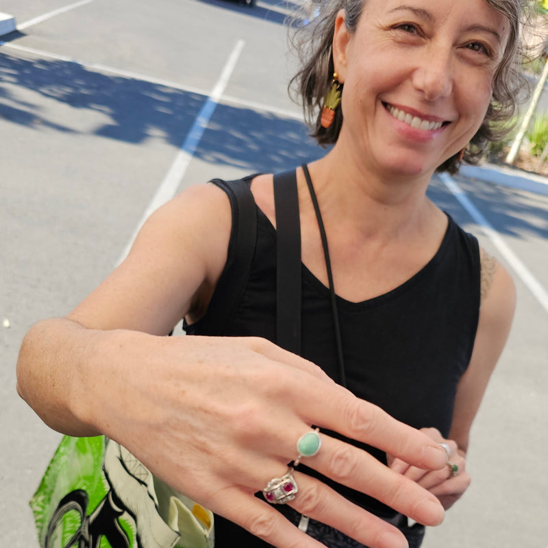 Customer wearing jewelry