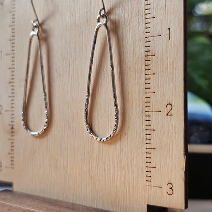 Long Rounded Teardrop - Textured on bottom