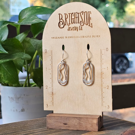 Unique Simply Sterling Silver Doodle Earrings
