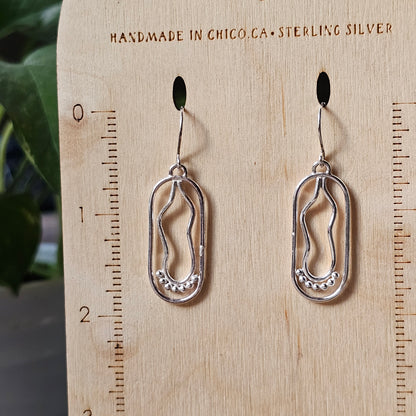 Unique Simply Sterling Silver Doodle Earrings