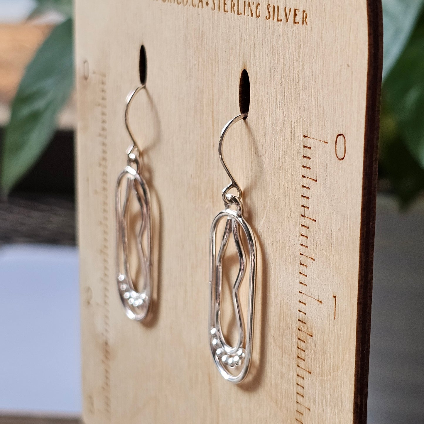 Unique Simply Sterling Silver Doodle Earrings