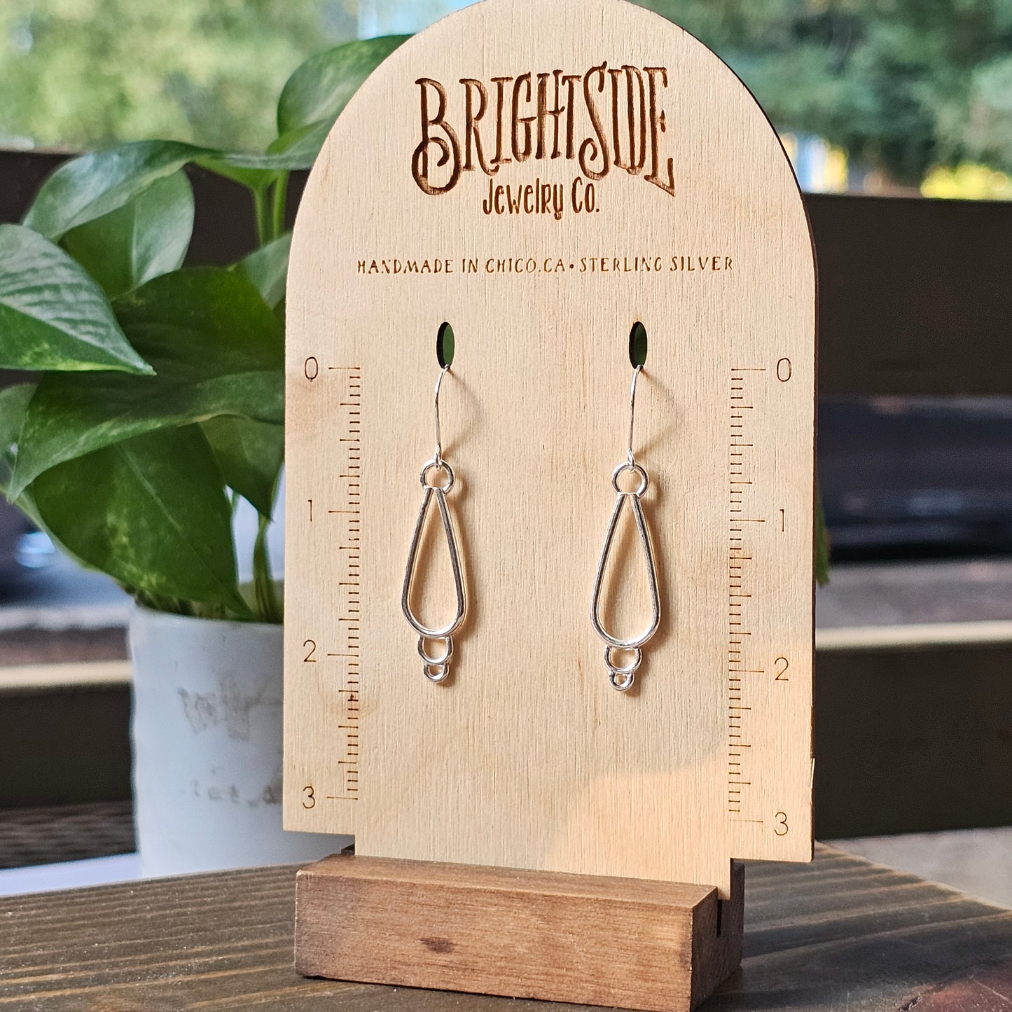 Teardrop Sterling Silver Earrings