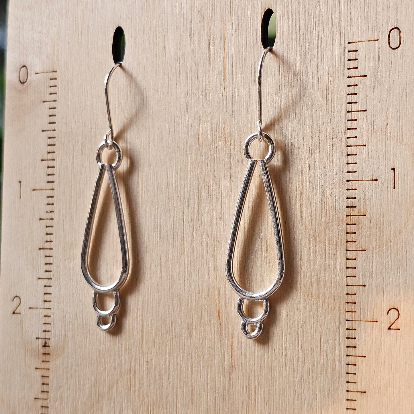 Teardrop Sterling Silver Earrings