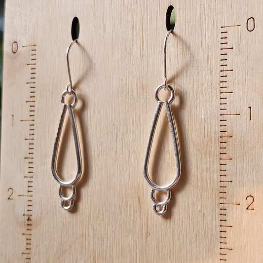 Teardrop Sterling Silver Earrings