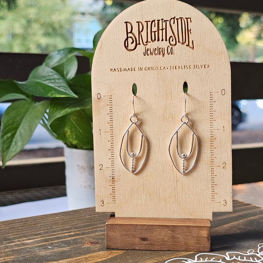 Unique Simply Silver Doodle Earrings