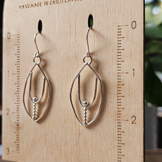 Unique Simply Silver Doodle Earrings