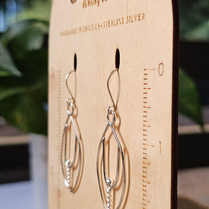 Unique Simply Silver Doodle Earrings