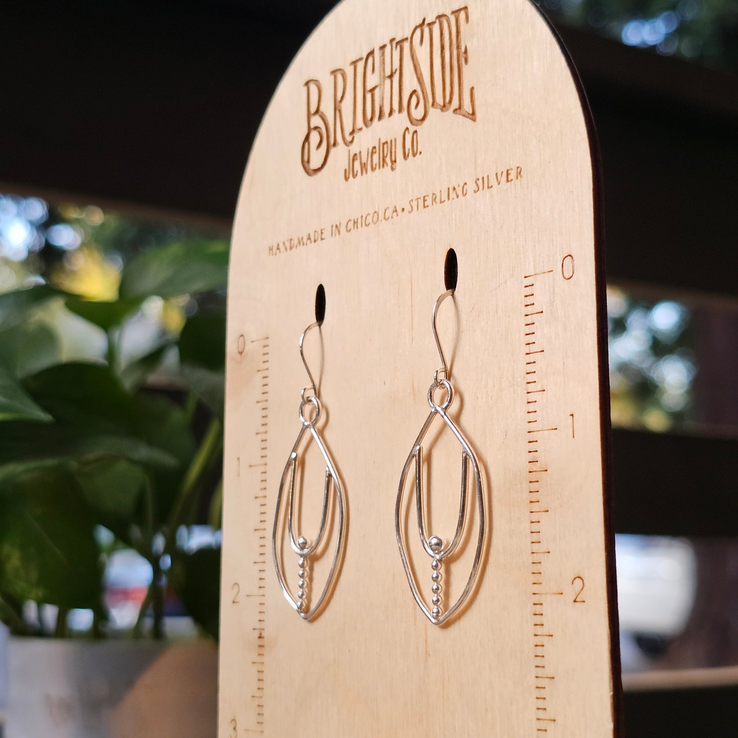 Unique Simply Silver Doodle Earrings