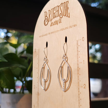 Unique Simply Silver Doodle Earrings