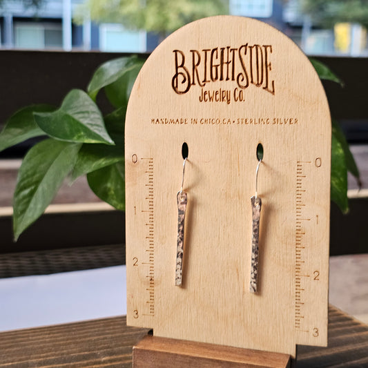 Hammered Bar Earrings