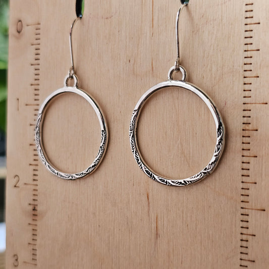Leaf Half Stamped Everyday Hoops