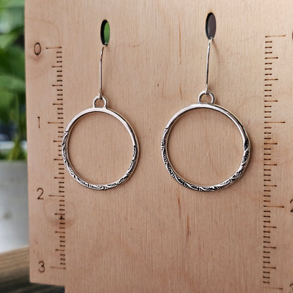 Leaf Half Stamped Everyday Hoops