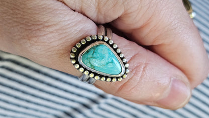 US SIZE 8.75 // Sterling Silver and Turquoise