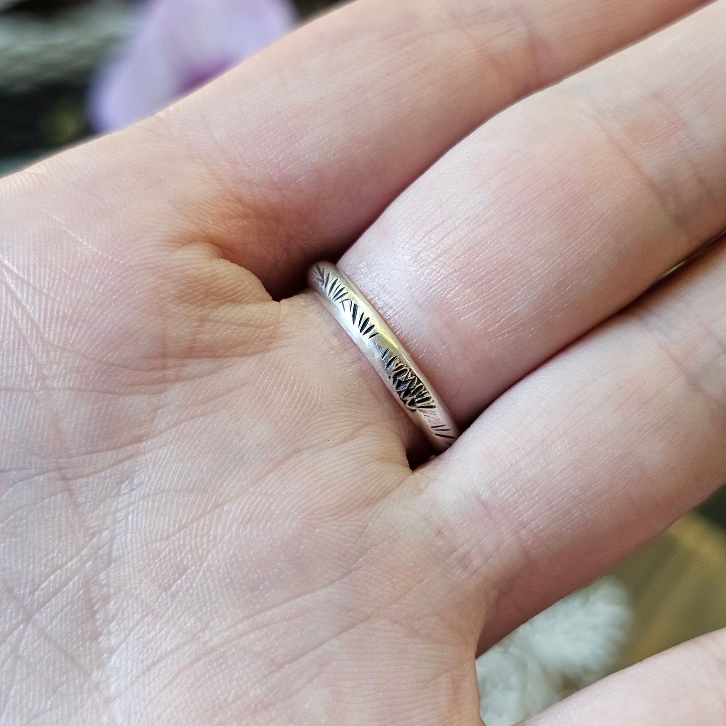 US SIZE 7.25 // Sterling Silver and Turquoise