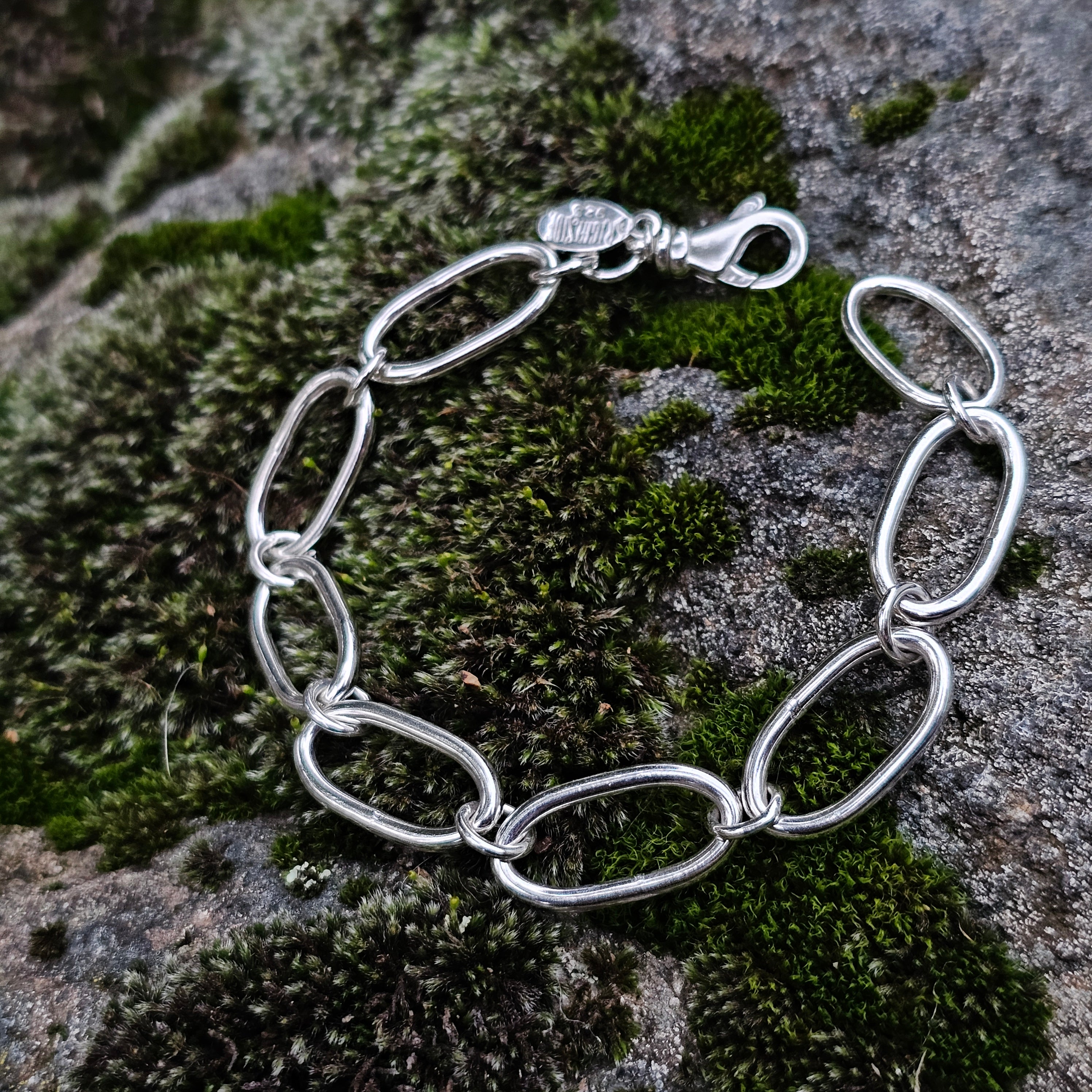 7.5 inches // Chunky Chain Bracelet - Oval Links