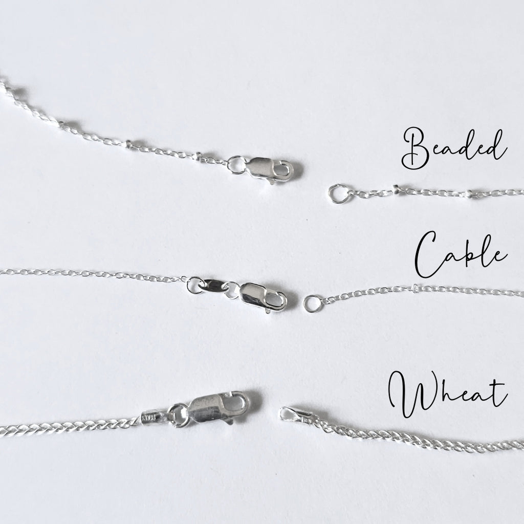 Sterling Silver Chains – Choose Your Length