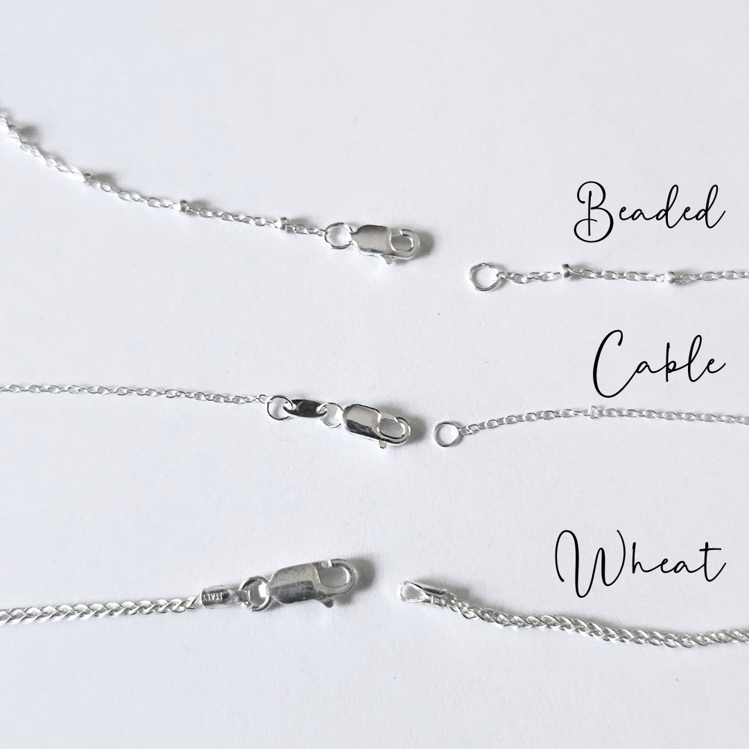 Sterling Silver Chains – Choose Your Length