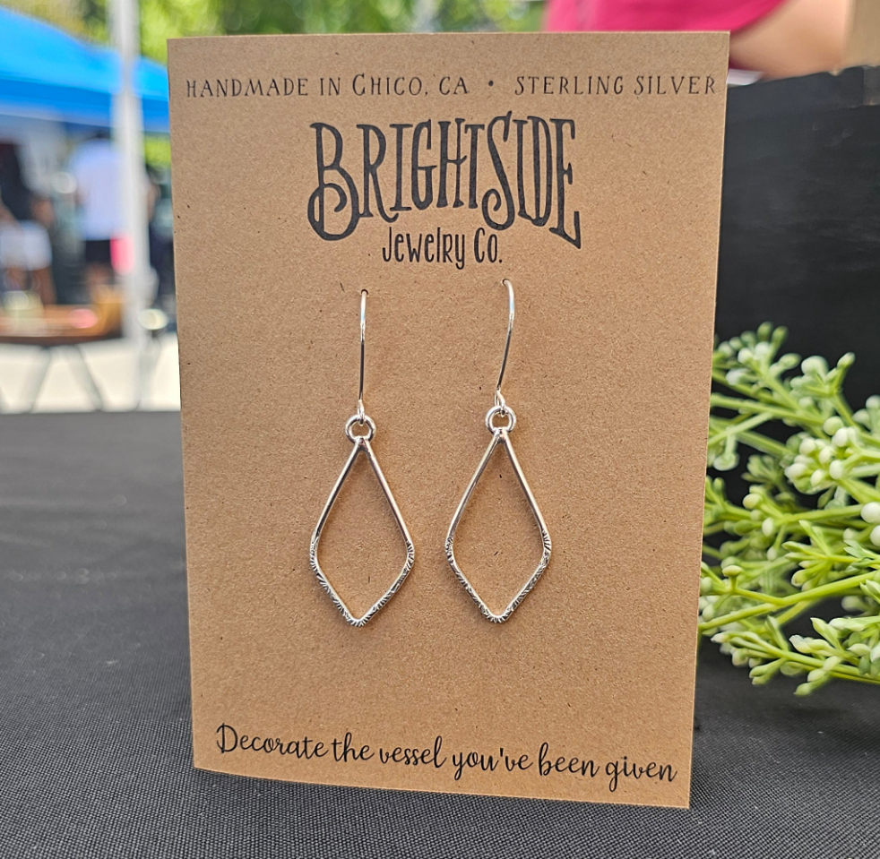 Sterling Silver Textured Petals