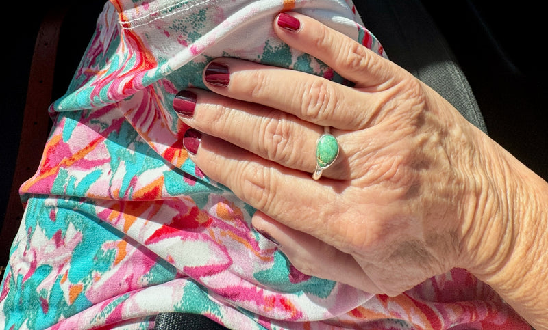 Customer wearing jewelry