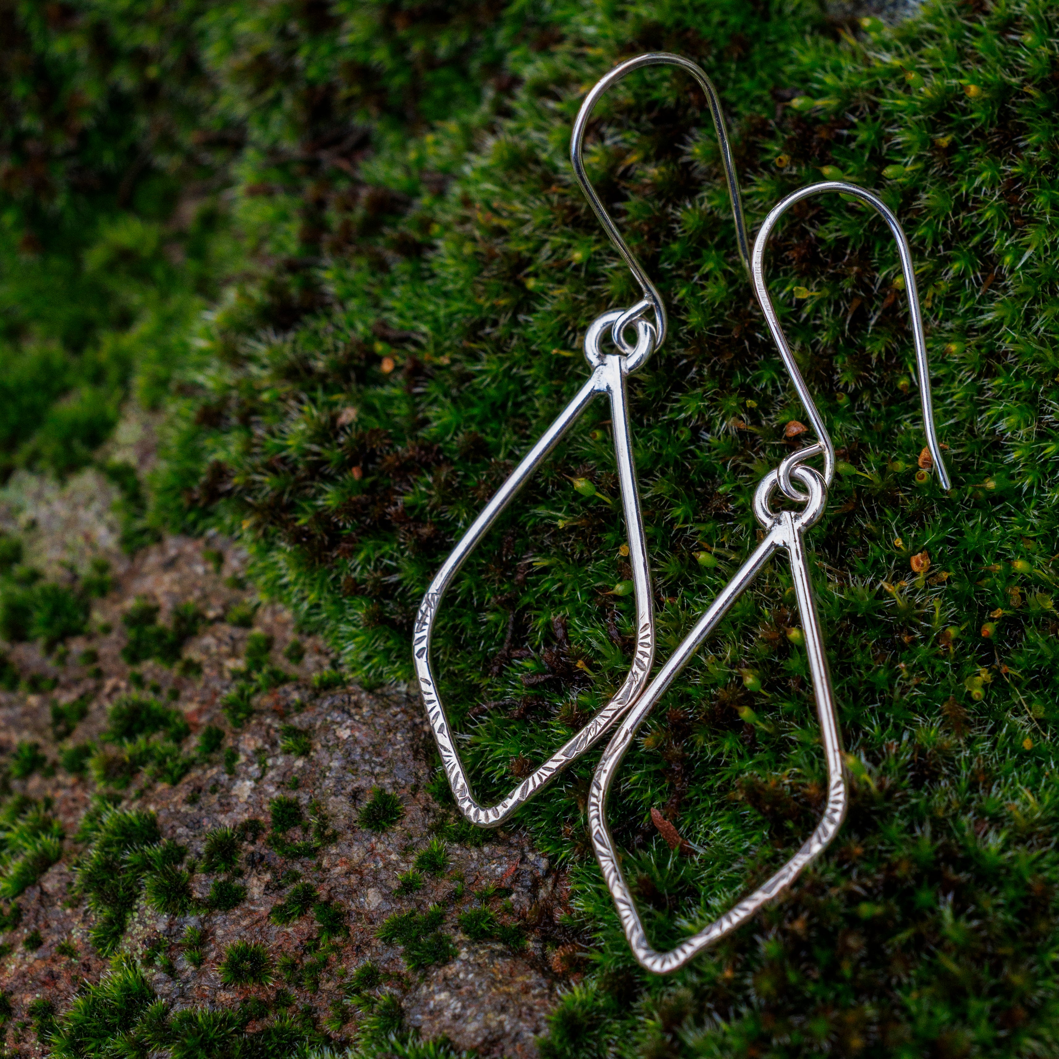 Sterling Silver Textured Petals