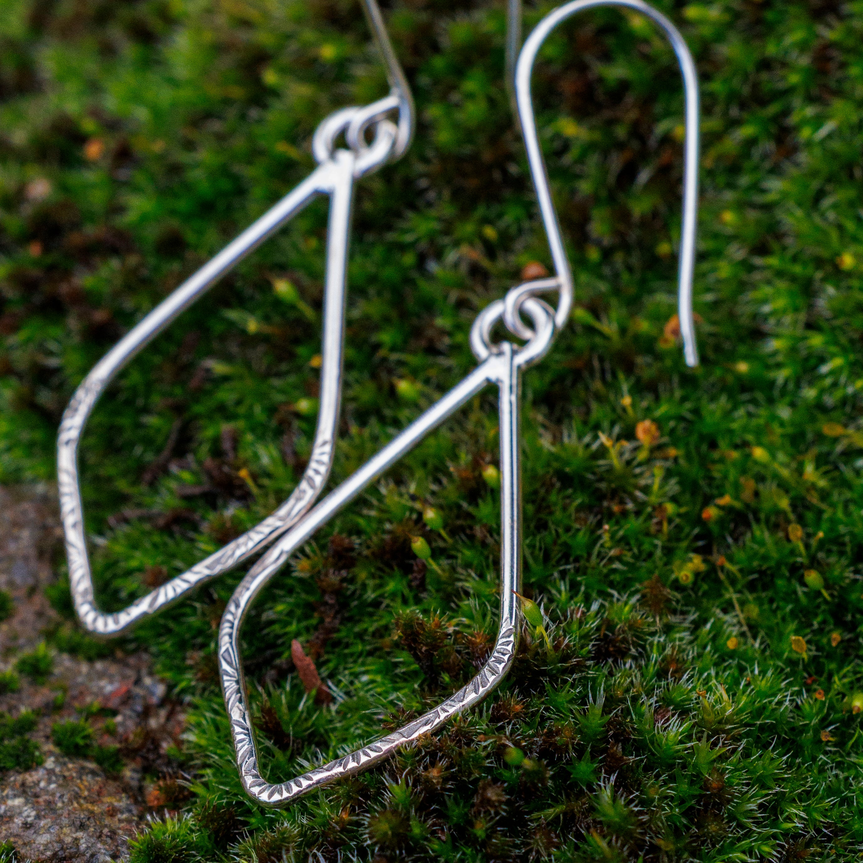 Sterling Silver Textured Petals