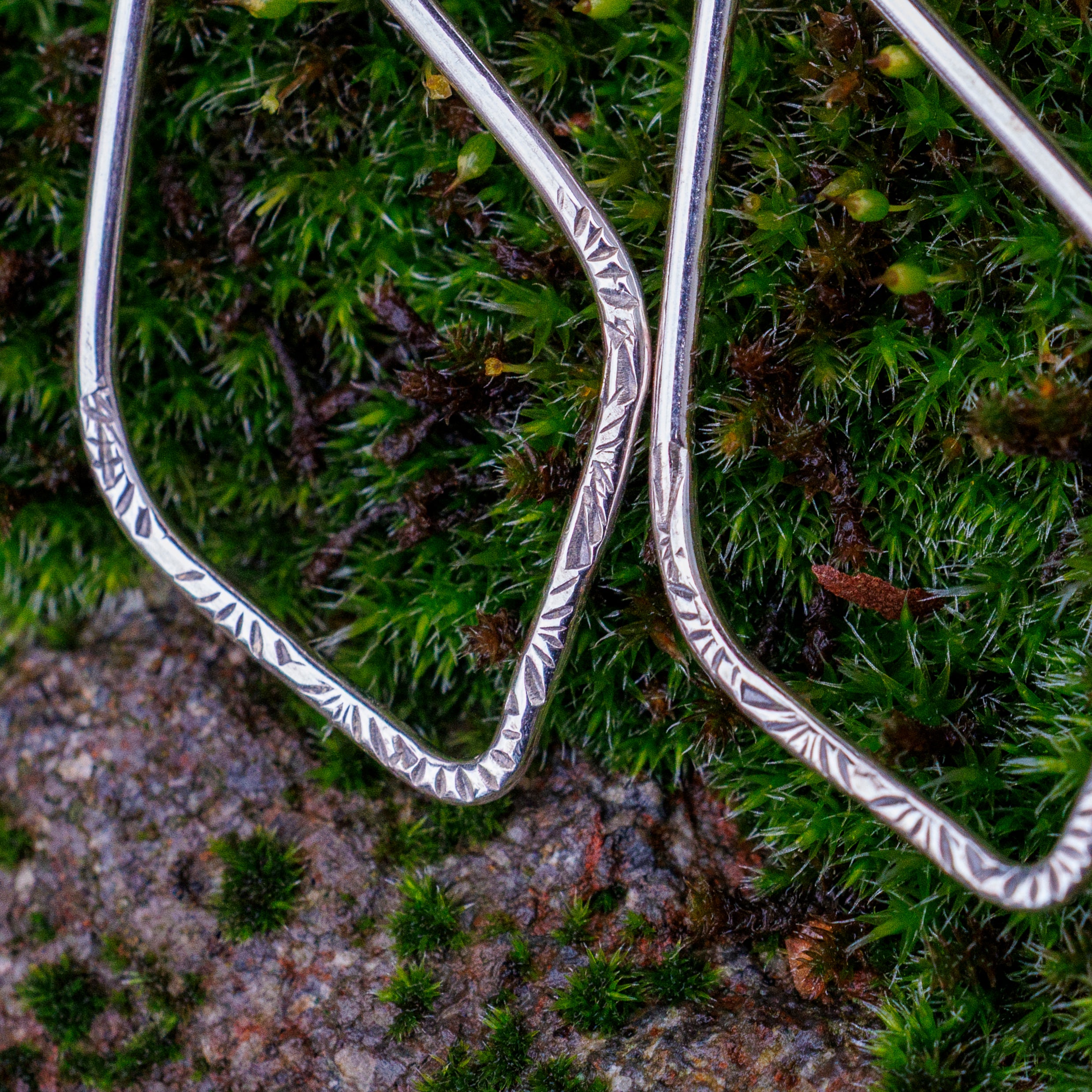 Sterling Silver Textured Petals