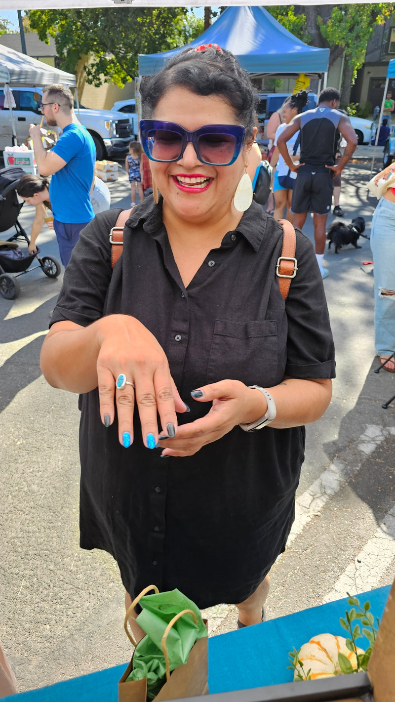 Customer wearing jewelry