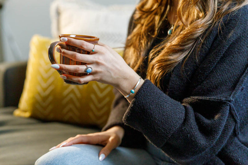 Customer wearing jewelry