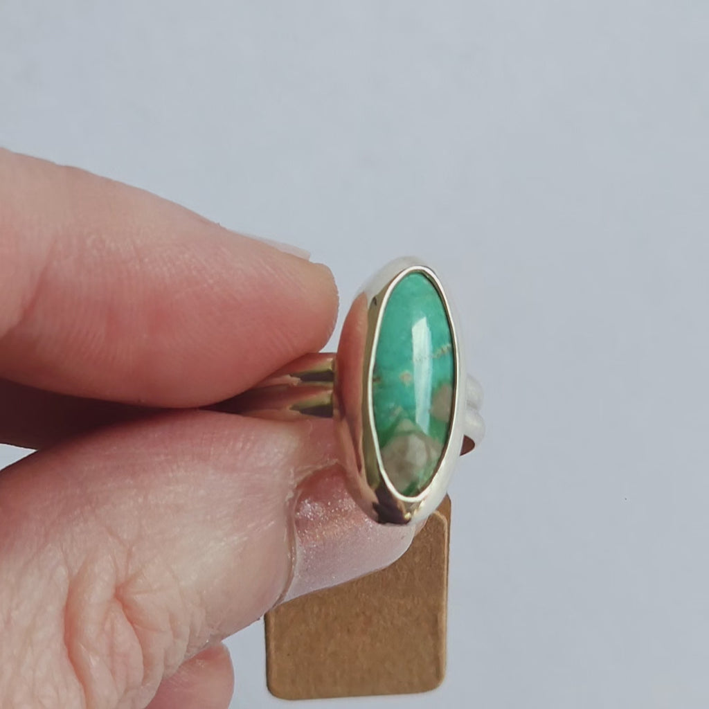 Handmade Sterling Silver Ring - Size 5.5 - Double Band