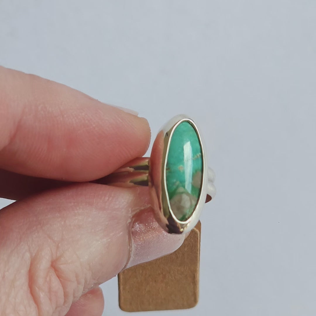 Handmade Sterling Silver Ring - Size 5.5 - Double Band