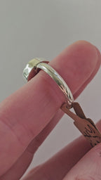 Handmade Sterling Silver Ring with Turquoise Stone - Size 7.5