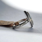 Turquoise Silver Ring - Size 7.5 - Handmade Sterling Silver