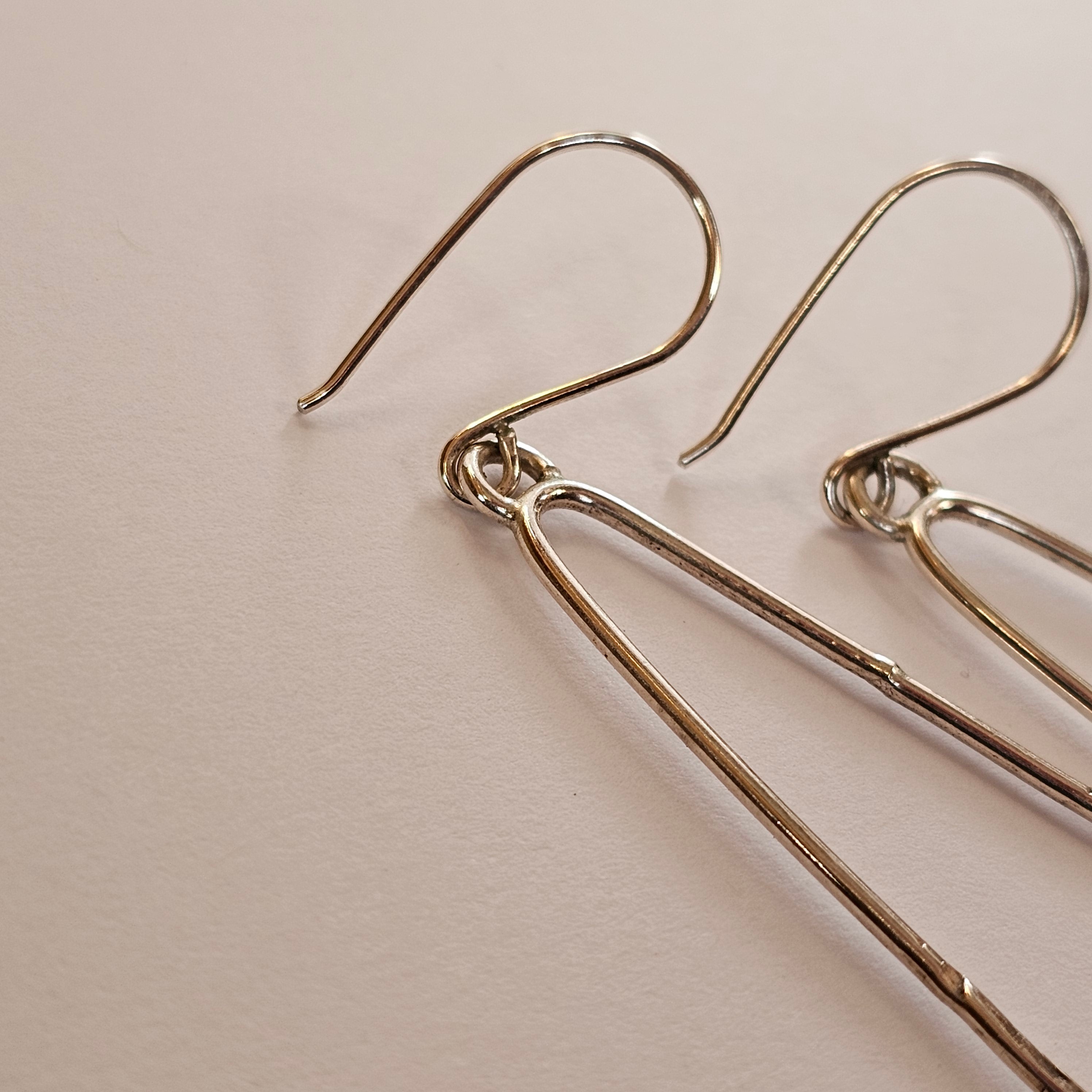 Teardrop Textured Earrings