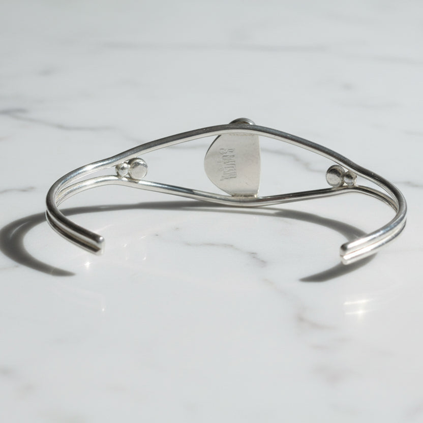 Turquoise Sterling Silver Cuff Bracelet – 5.5 Inches