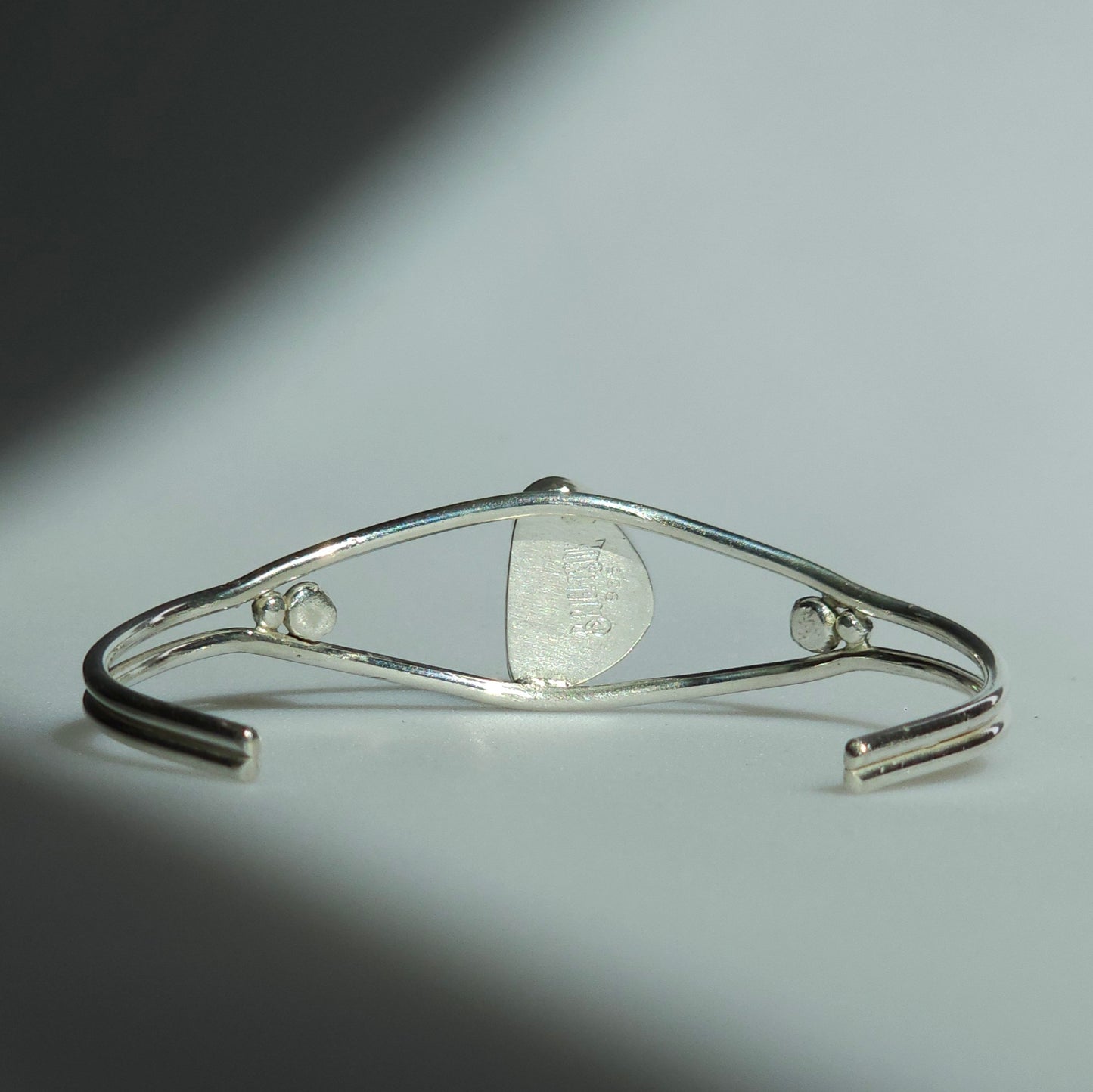 5.5" Sterling Silver Cuff with Turquoise Stone