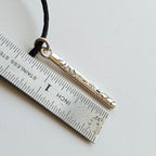Textured Bar Pendant - handmade by Bright Side Jewelry Co.