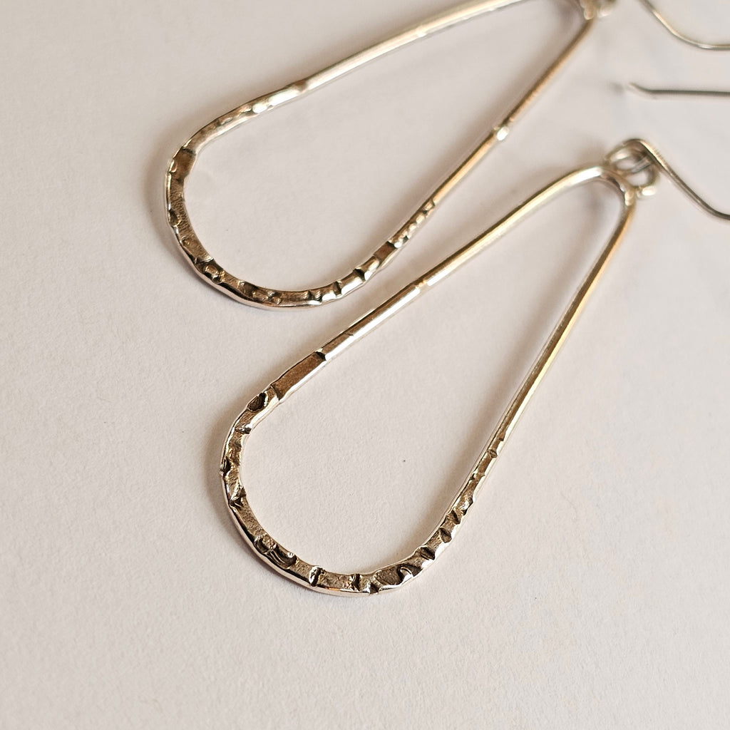 Teardrop Textured Earrings