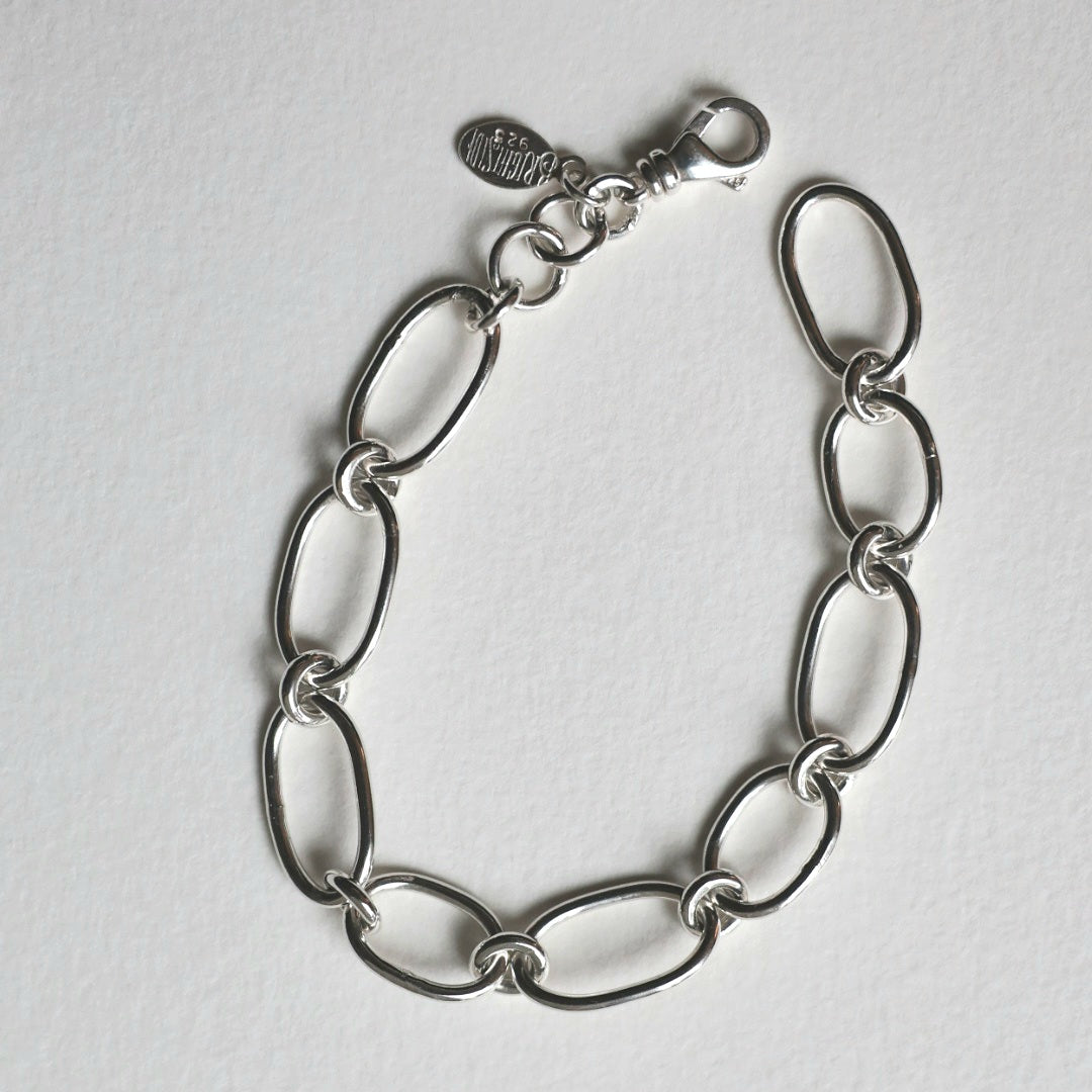 Chain Bracelet - Oval Links - Alternating Size Links
