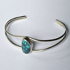 Turquoise Sterling Silver Cuff Bracelet – 6.5 Inches