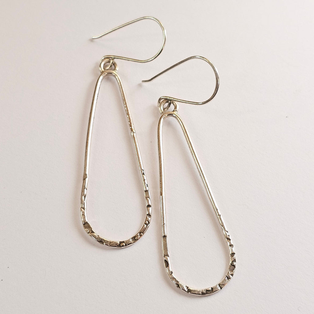 Teardrop Textured Earrings