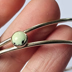 Sterling Silver Cuff Bracelet – Three Stones – 5 Inches