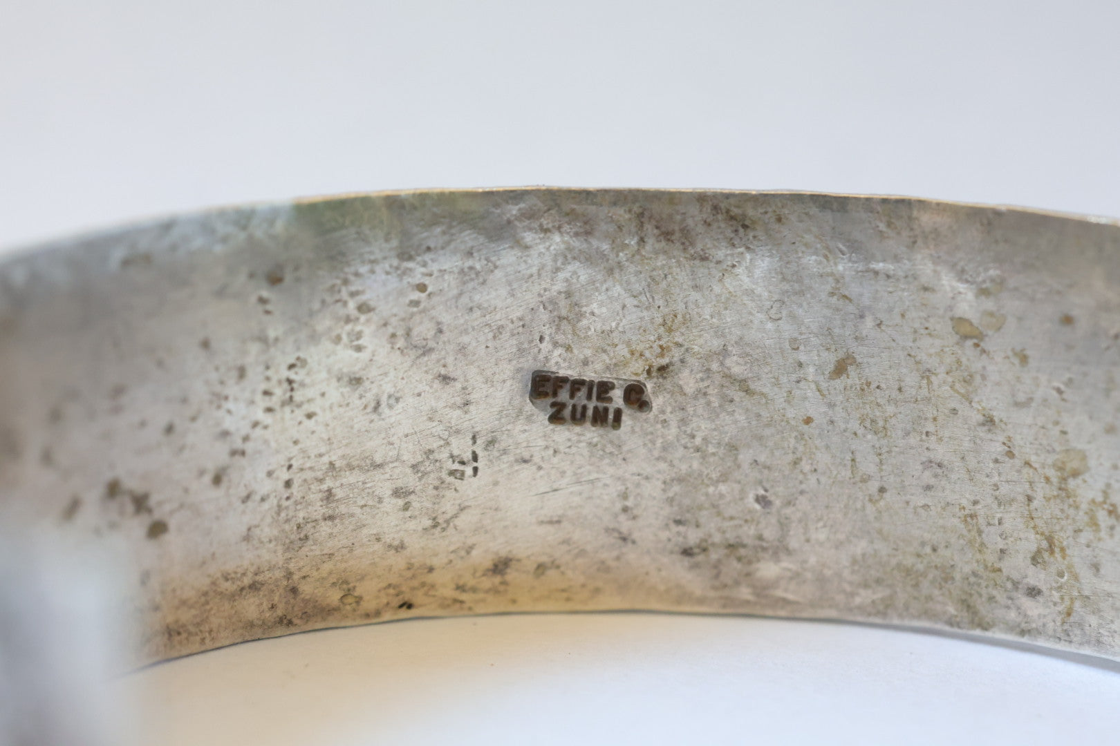 Effie C. Zuni Sterling Silver Turquoise Snake Cuff Bracelet